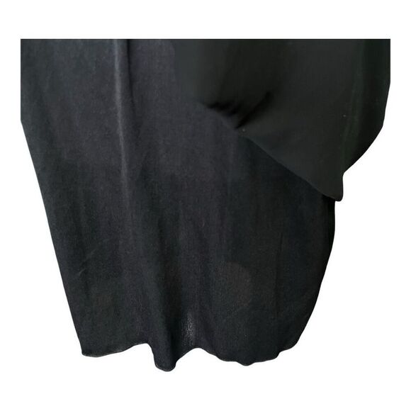 Needle & Thread Black Sleeveless Flowy Hi-low Holiday Party Dress Gold Bodice Ne - Picture 4 of 6